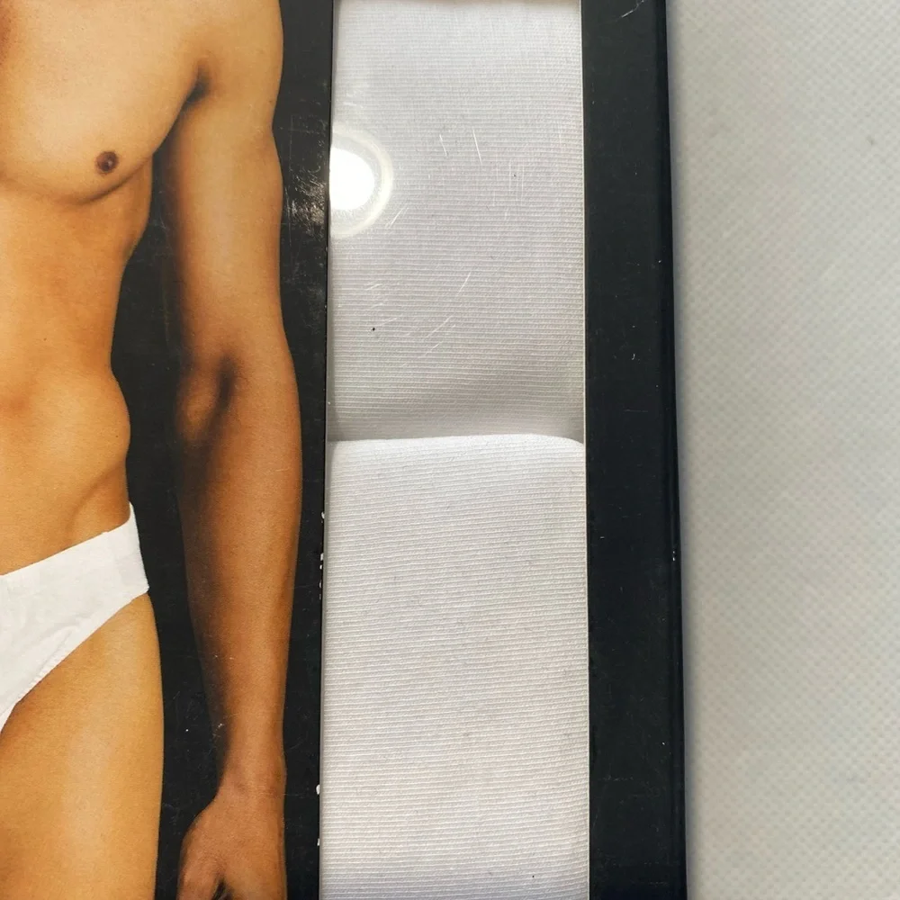 NEW Size M Men's Murano Wardrobe Essentials Cotton Stretch Bikini White 3 Pack